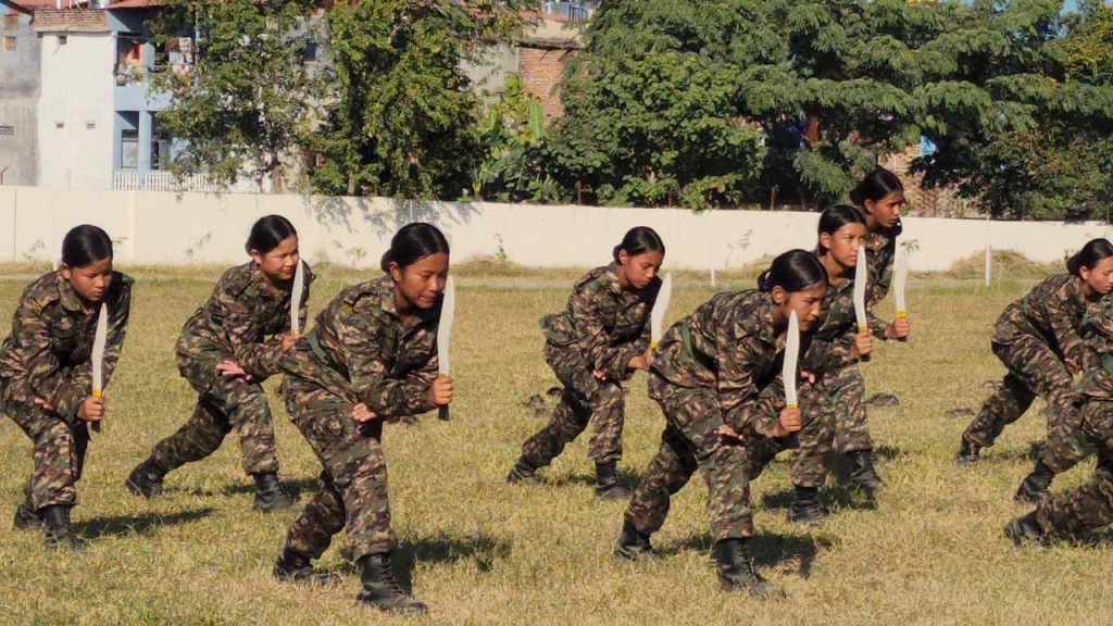 पर्रोहा माविमा जुनियर एनसीसी तालिम, विद्यार्थीद्वारा सिप प्रदर्शन तथा नगर प्रमुखलाई सलामी अर्पण