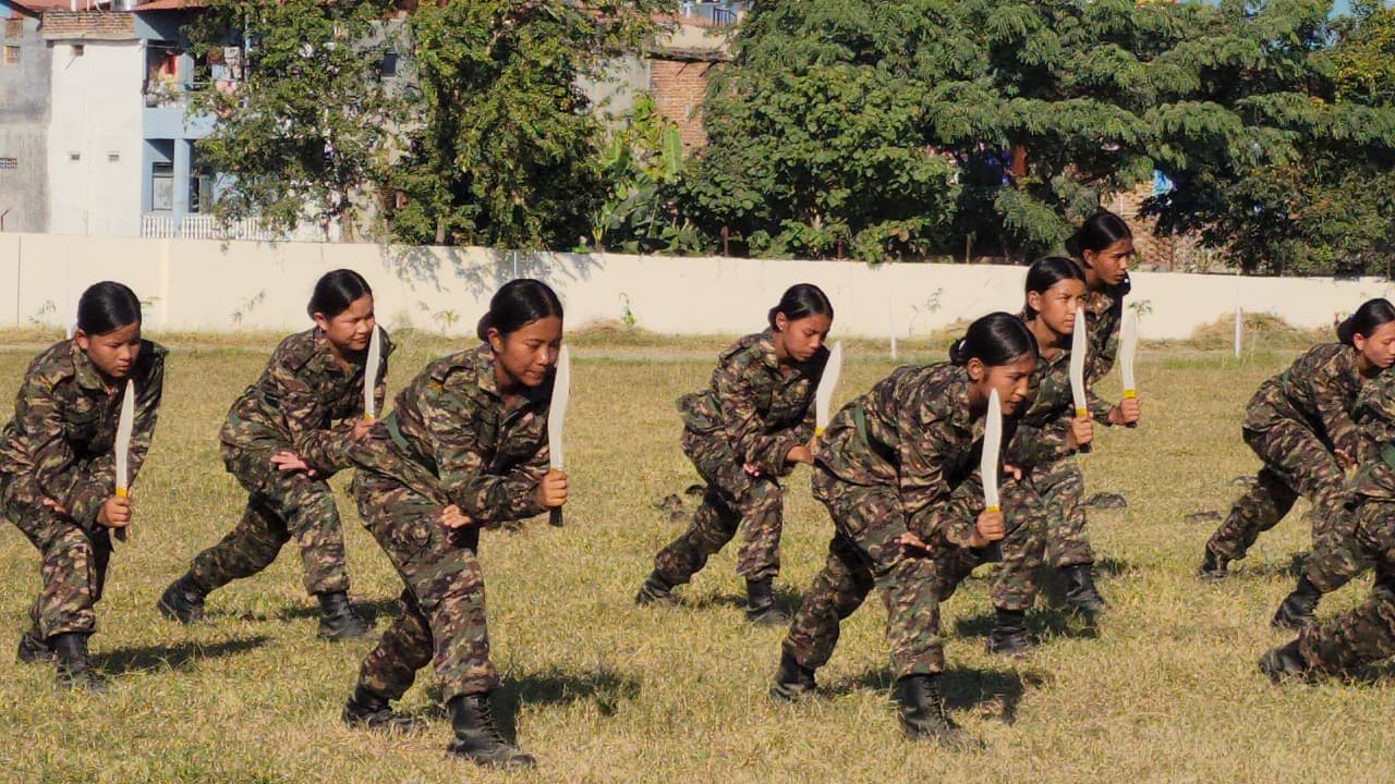 पर्रोहा माविमा जुनियर एनसीसी तालिम, विद्यार्थीद्वारा सिप प्रदर्शन तथा नगर प्रमुखलाई सलामी अर्पण